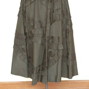 New look 50's taffeta black skirt